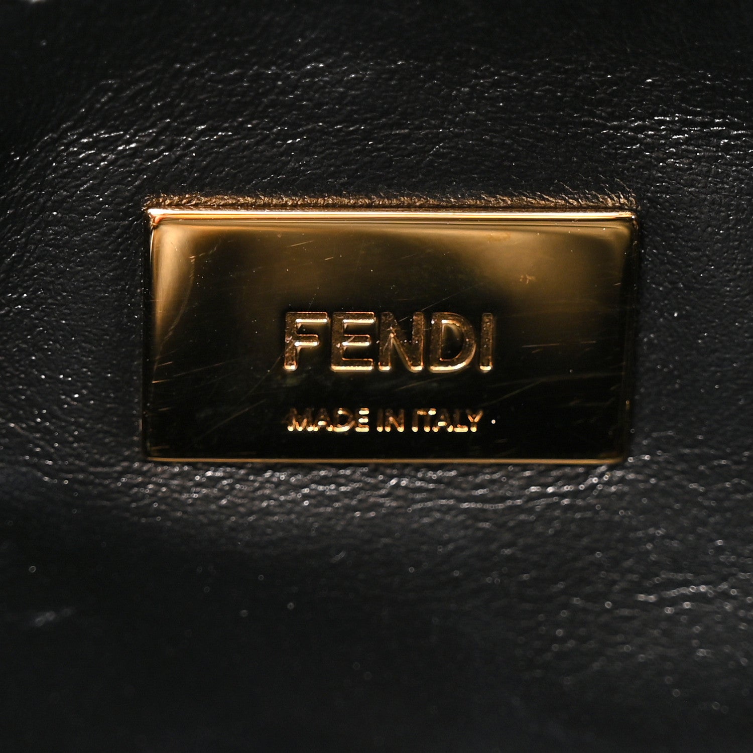 Fendi Nappa Mini Peekaboo Iconic Satchel Black 7 of 11