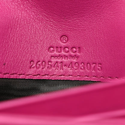 Gucci Soft Microguccissima Dice Chain Wallet Bright Bouganville 6 of 10