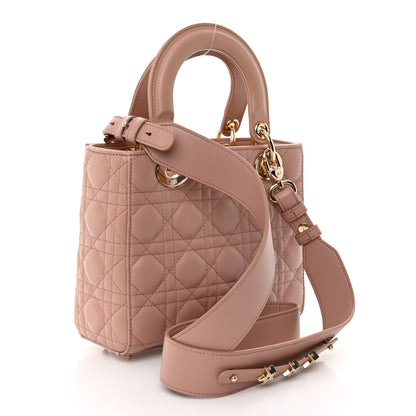 Christian Dior Lambskin Cannage Small My ABCDior Lady Dior Fard 3 of 9