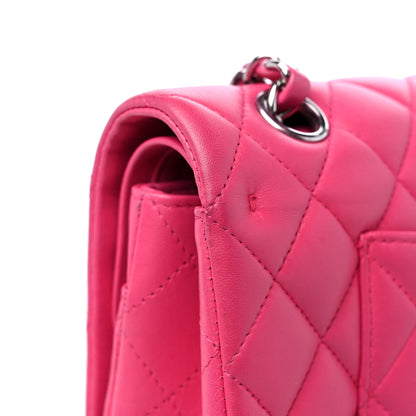 Chanel Lambskin Quilted Medium Double Flap Pink 15 of 16