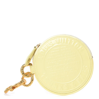 Louis Vuitton Vernis Trunks and Bags Porte-Monnaie Round Coin Purse Citrine 1 of 10