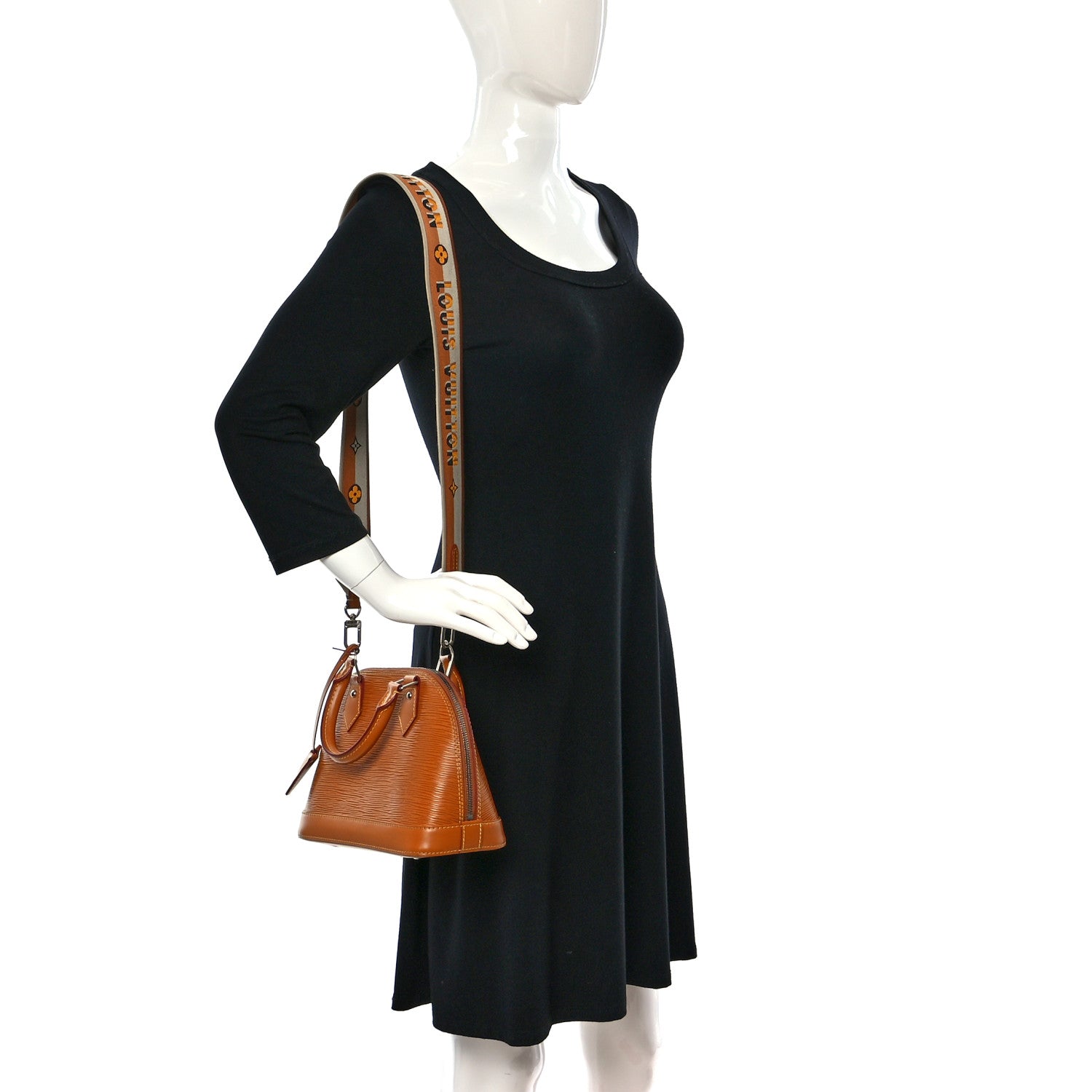 Louis Vuitton Epi Jacquard Alma BB Honey Gold 2 of 12