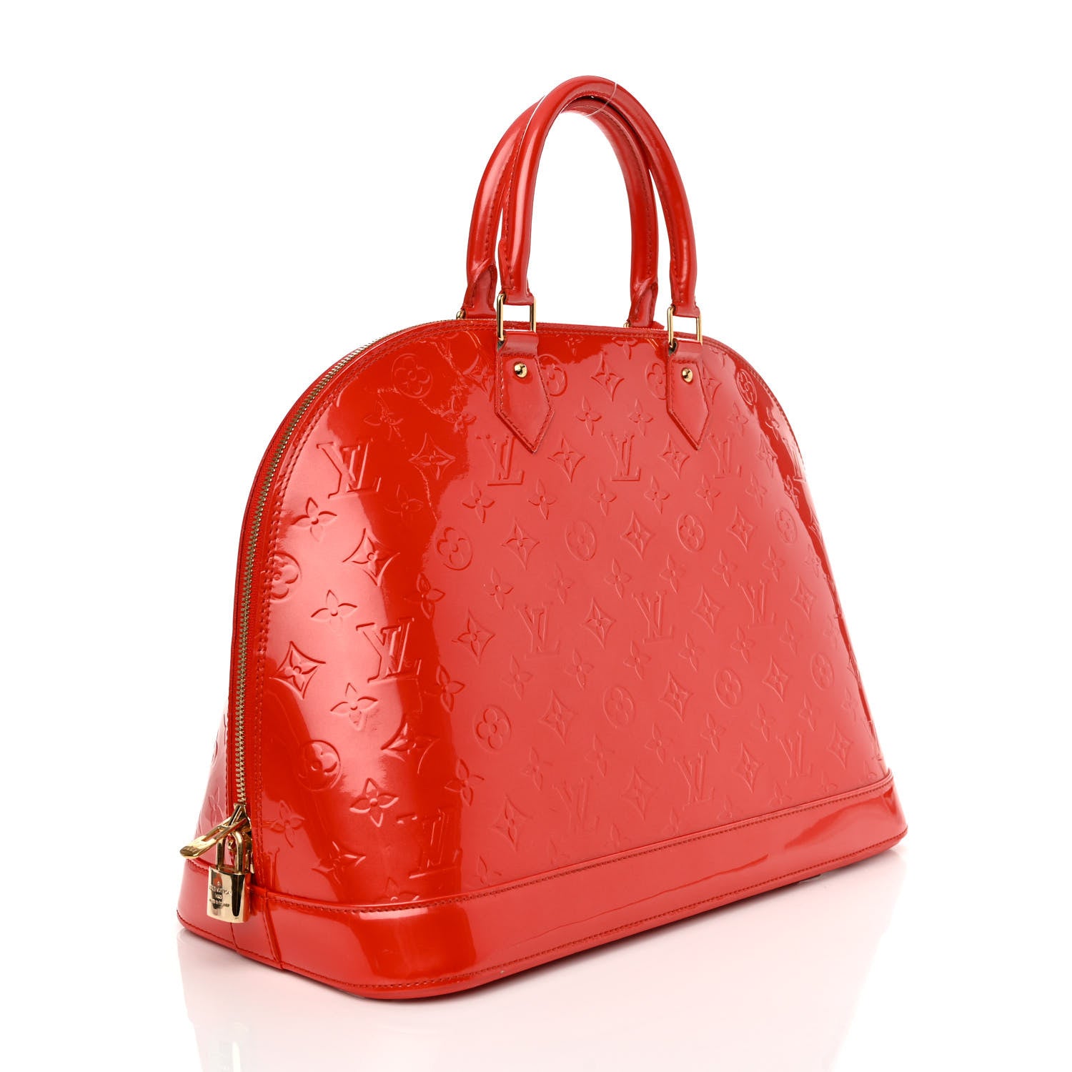 Louis Vuitton Vernis Alma GM Orange Sunset 3 of 15