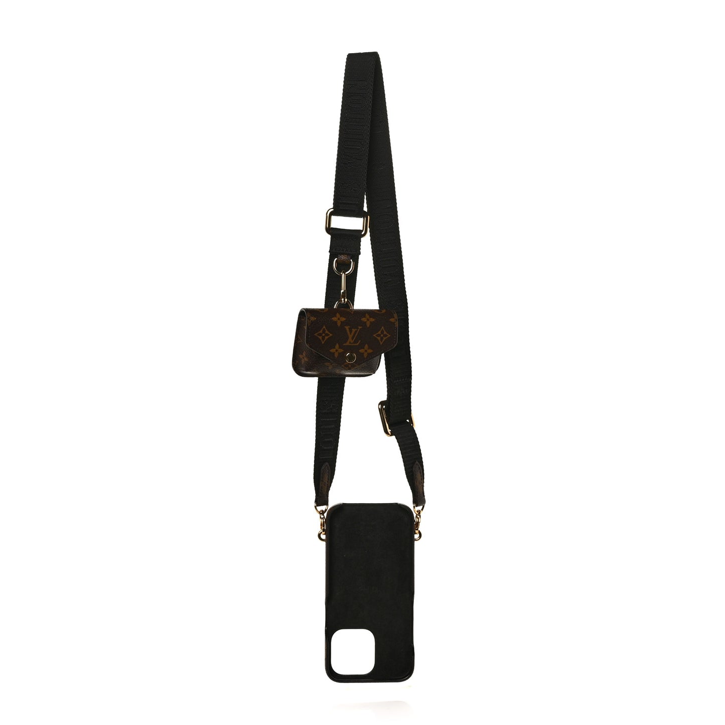 Monogram Bumper On Strap iPhone 13 Black