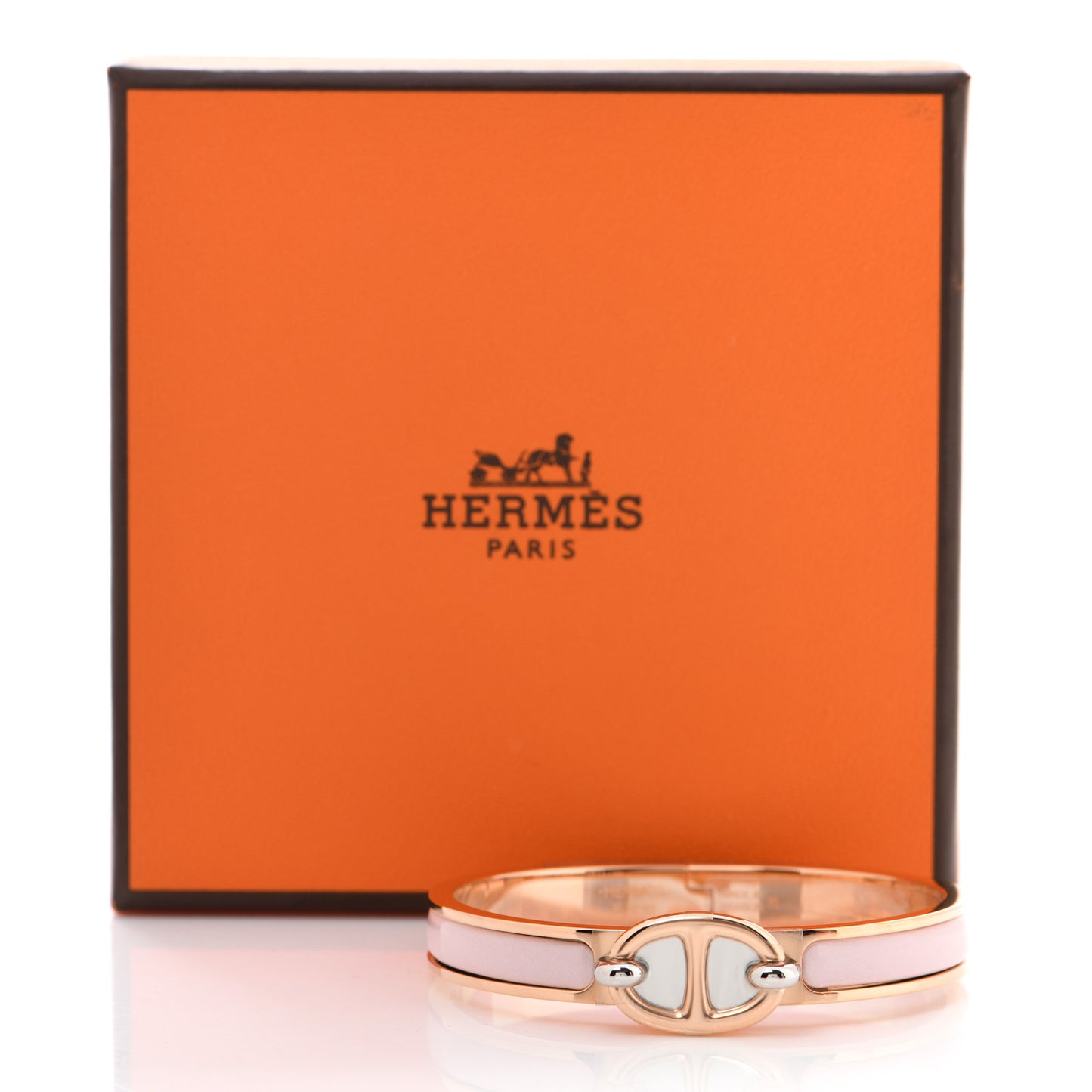 Enamel Mini Clic Chaine d'Ancre Bracelet PM Rose Candeur