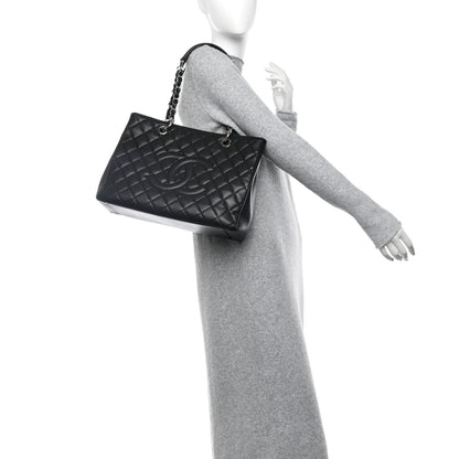 Chanel Caviar Quilted Grand Shopping Tote GST Black 2 of 12