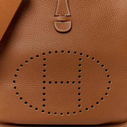Hermes Taurillon Clemence Evelyne III PM Gold 8 of 10