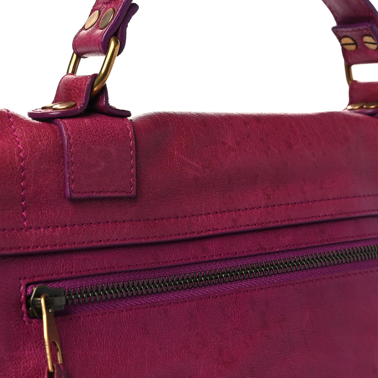 Lambskin Medium PS1 Satchel Raspberry