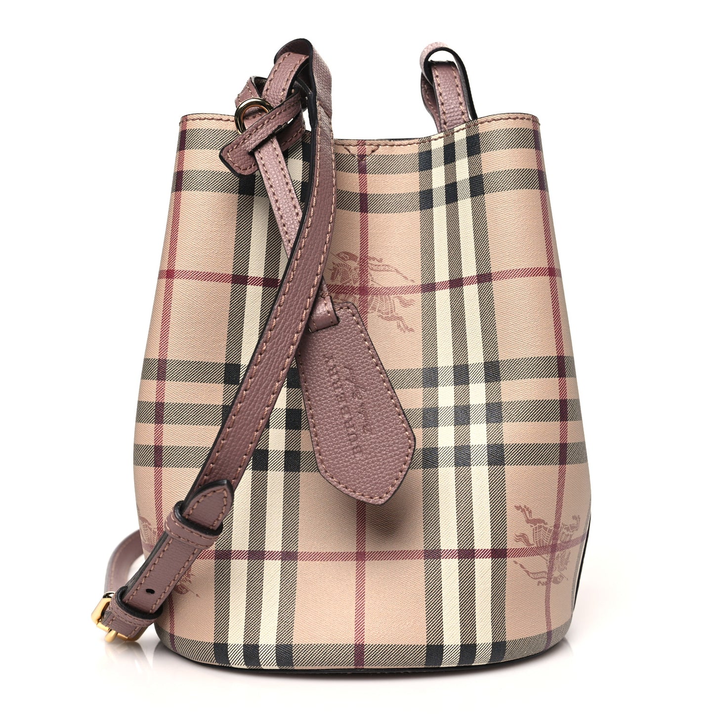 Haymarket Check Colours Small Lorne Bucket Crossbody Elderberry