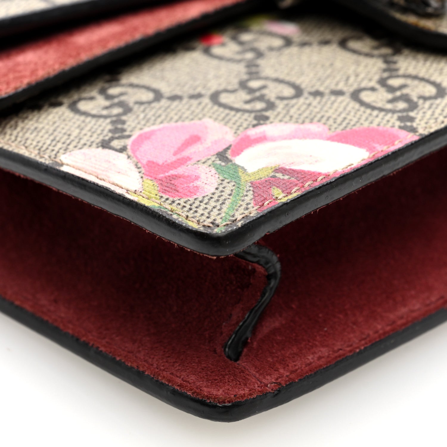 Gucci GG Supreme Monogram Blooms Super Mini Dionysus Shoulder Bag Beige Multicolor Dry Rose 8 of 9