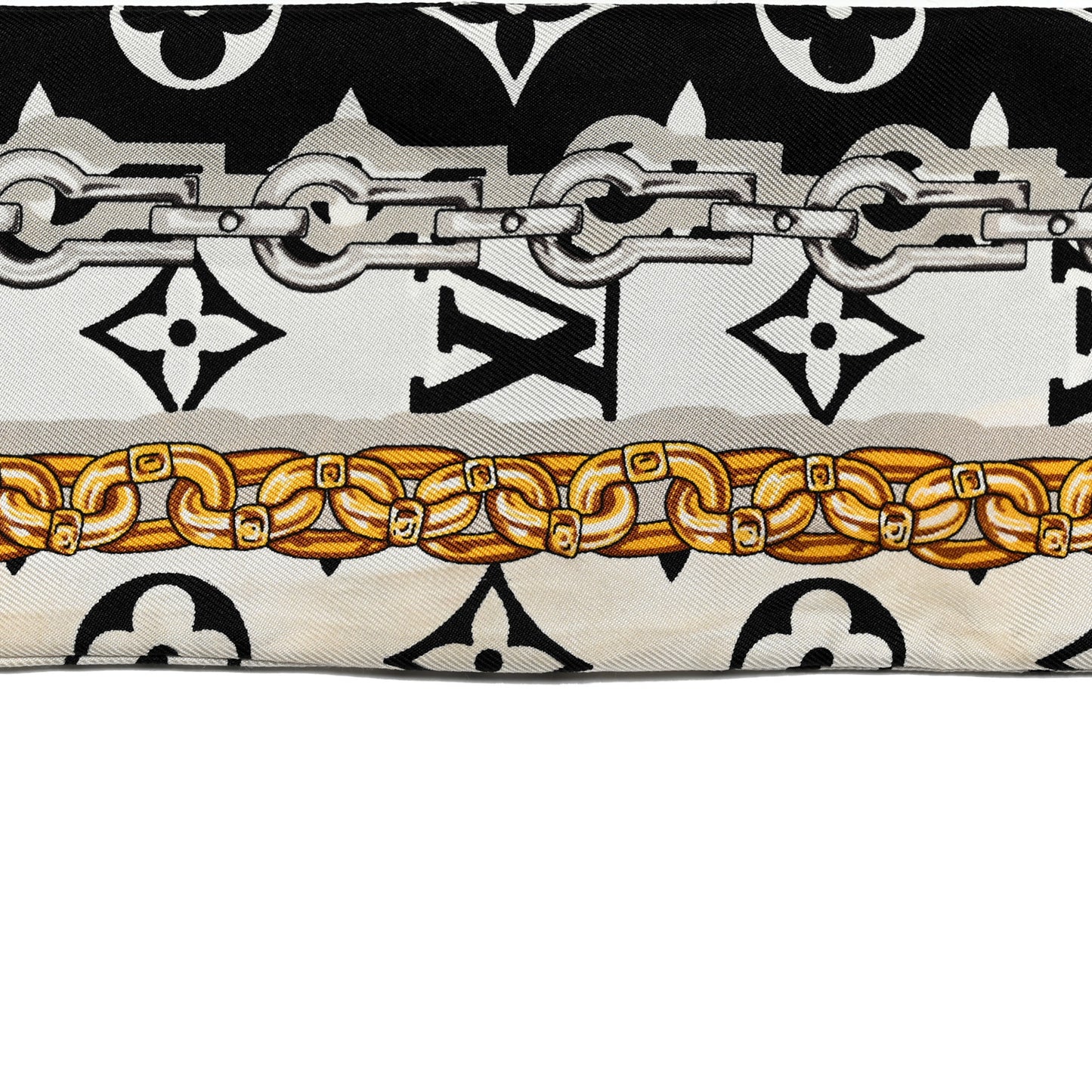 Silk Monogram Confidential Bandeau Black