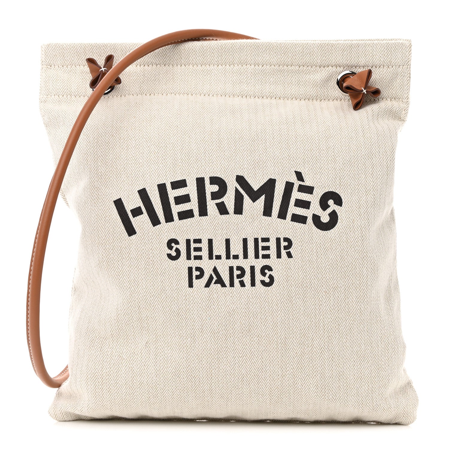 Hermes Canvas Swift Aline Grooming Bag Gold 1 of 12
