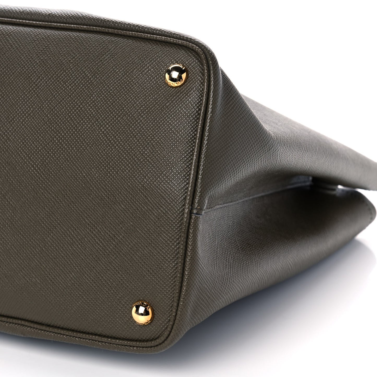Saffiano Cuir Medium Double Bag Militare
