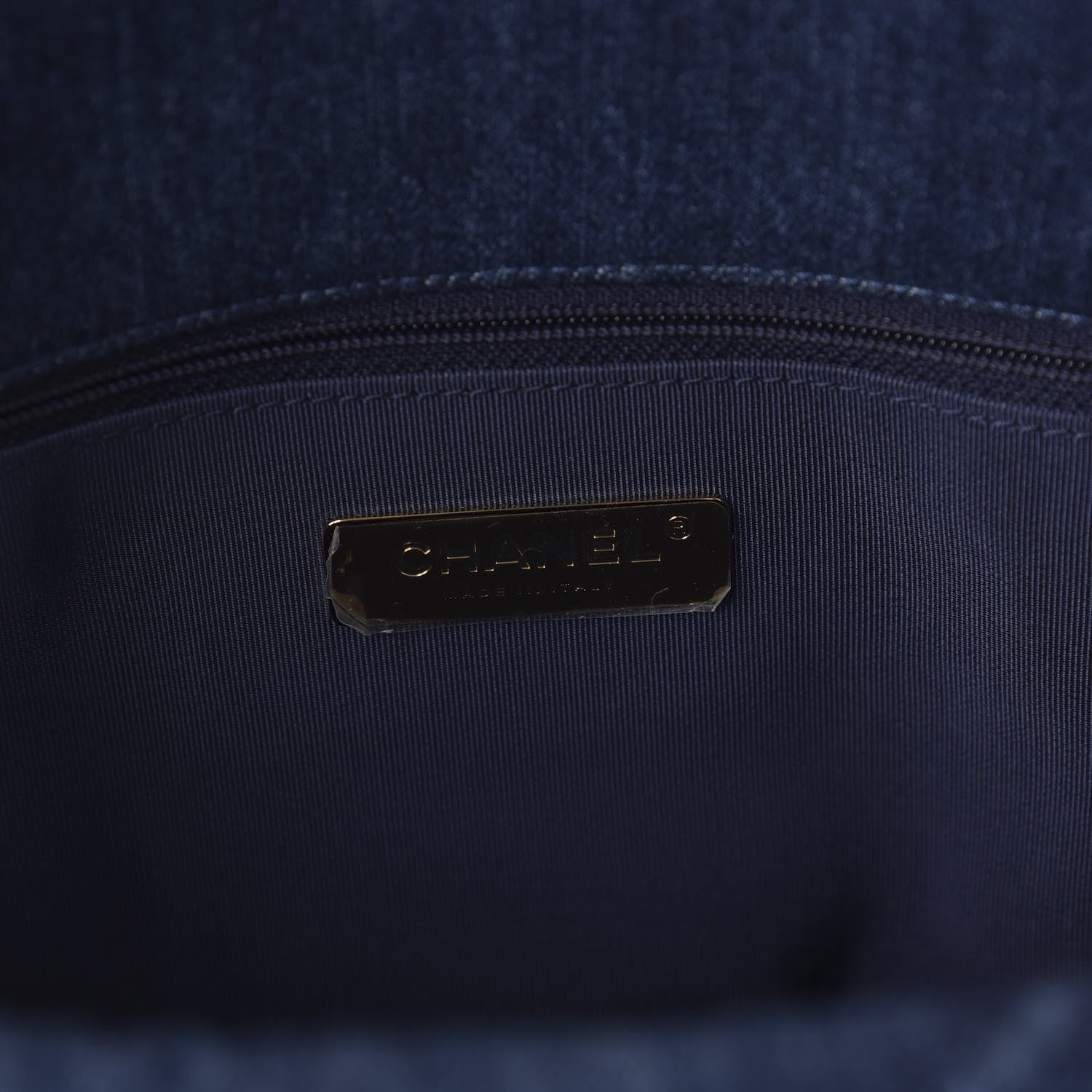 Chanel Denim Quilted Large Chanel 19 Flap Blue 8 of 10