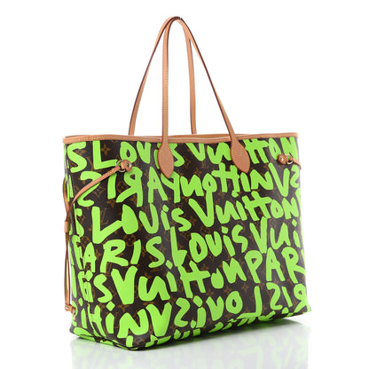 Louis Vuitton Monogram Graffiti Neverfull GM Green 2 of 10