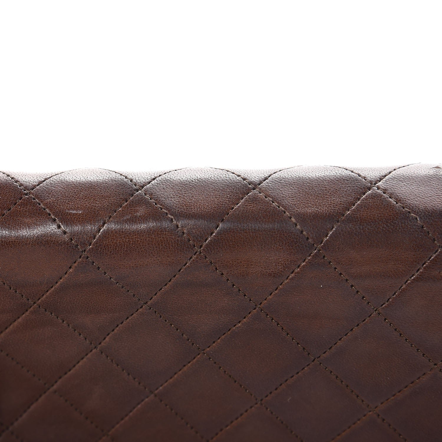 Chanel Lambskin Quilted Jumbo Single Flap Brown 13 of 17