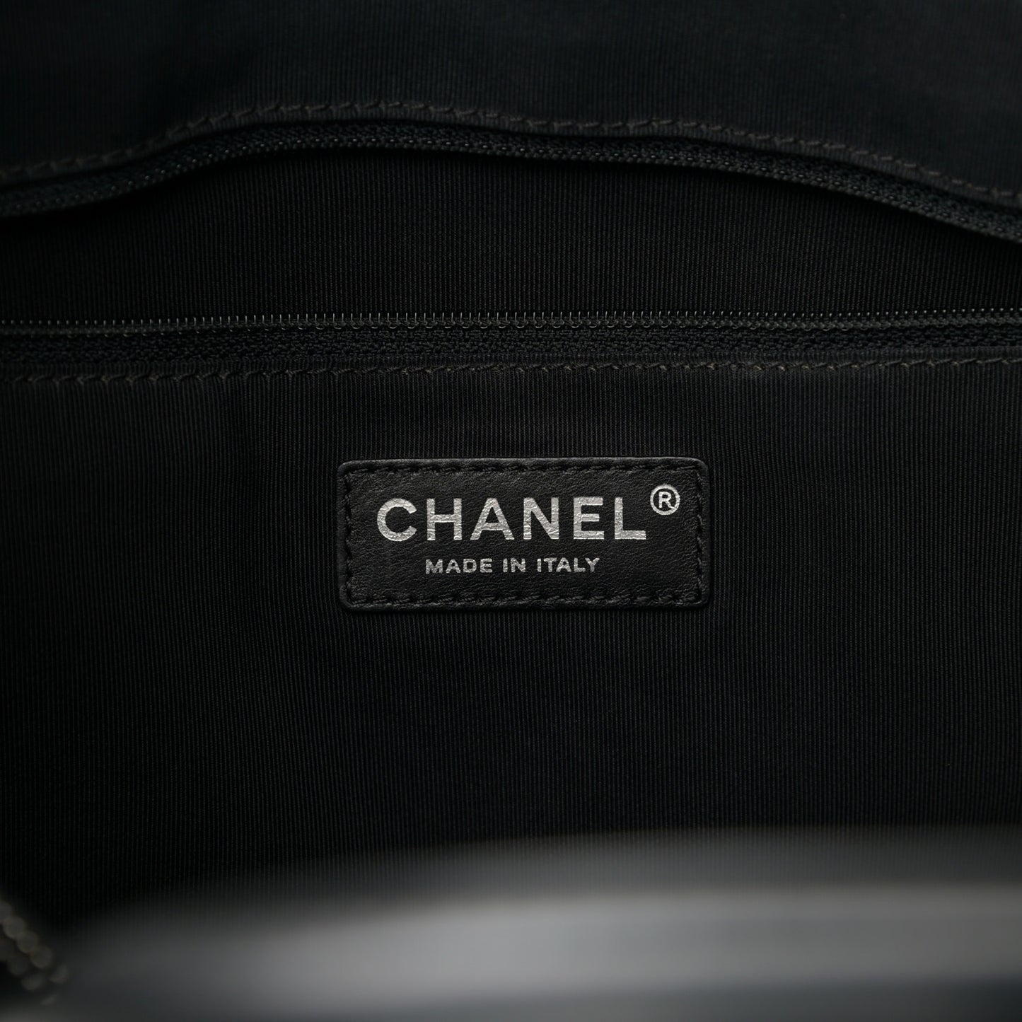 Denim CC Logo Tote Blue