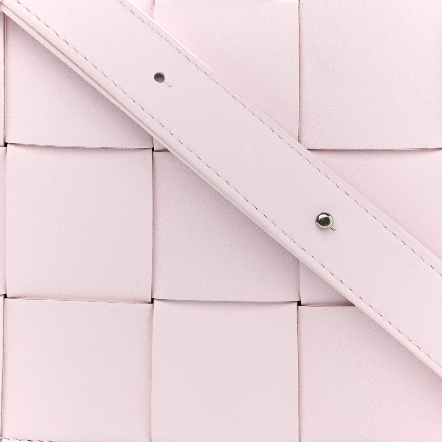 Bottega Veneta Lambskin Maxi Intrecciato Cassette Crossbody Bag Bliss Washed 7 of 9