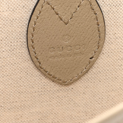 Gucci GG Supreme Monogram Textured Dollar Calfskin Web Small Ophidia Tote Beige Mystic White Oatmeal 6 of 10