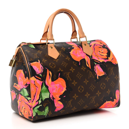 Louis Vuitton Monogram Roses Speedy 30 3 of 12