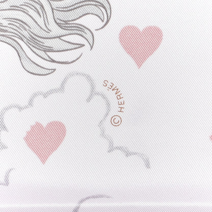 Hermes Silk Hermes Tea Time Scarf 70 Rose Pale Beige 5 of 6