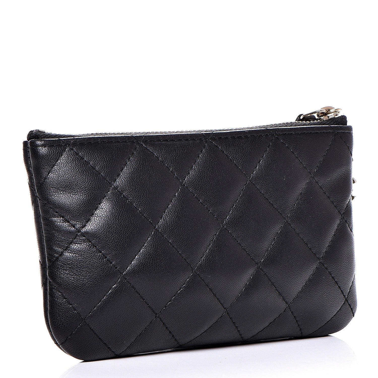 Chanel Lambskin Quilted Small Casino Cosmetic Case Black 3 of 9