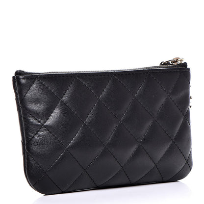 Chanel Lambskin Quilted Small Casino Cosmetic Case Black 3 of 9