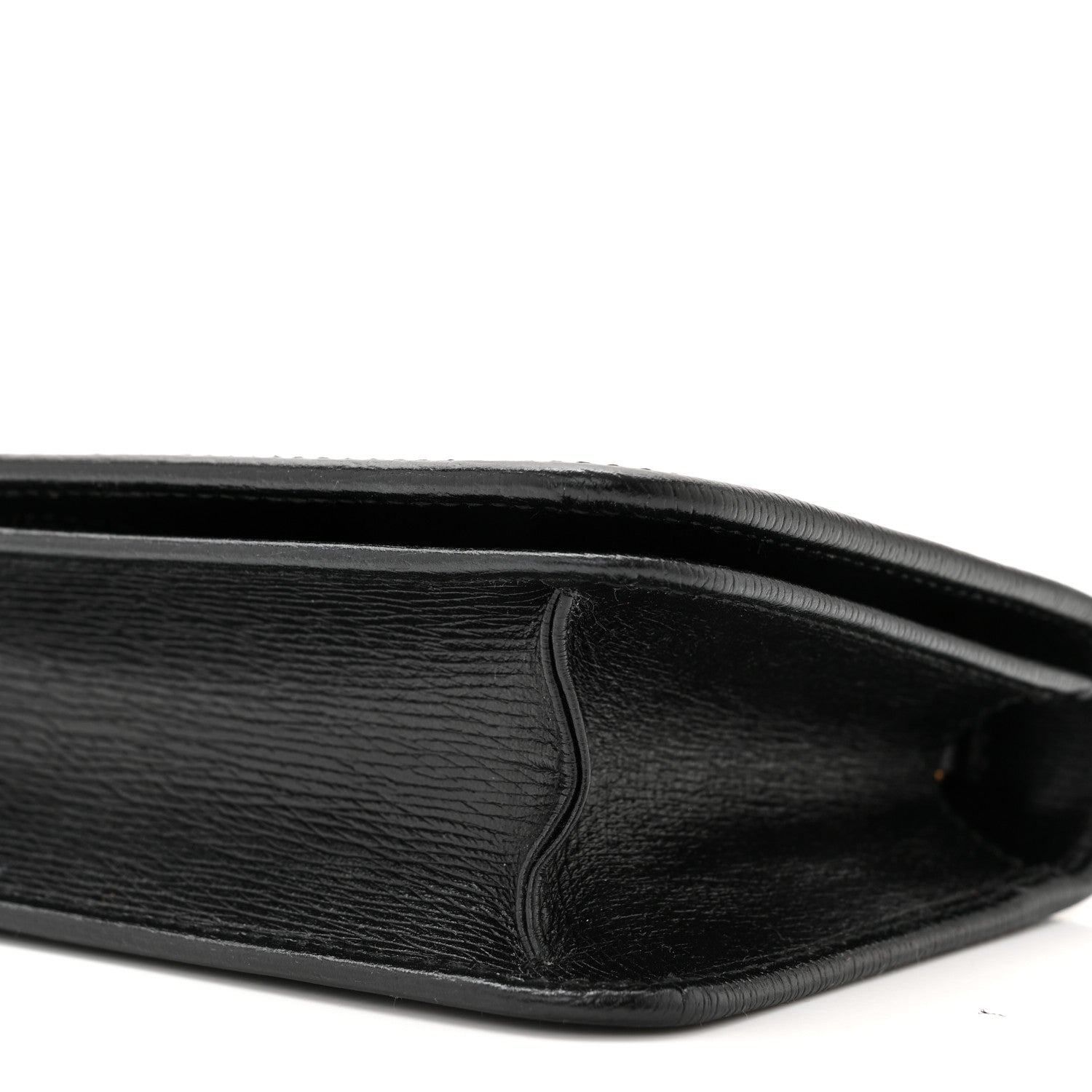 Gucci Dollar Calfskin Garden Mystic Eye Chain Wallet Black 8 of 9