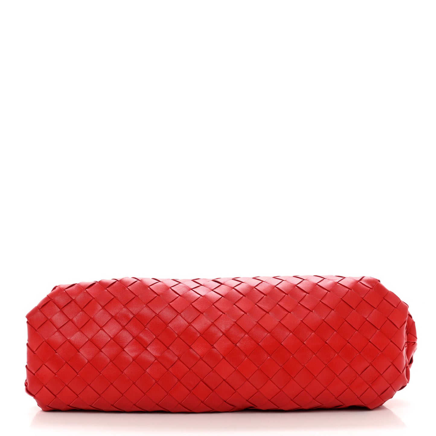 Nappa Maxi Intrecciato The Pouch Oversized Clutch Bright Red