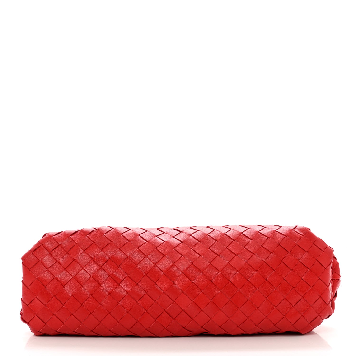 Bottega Veneta Nappa Maxi Intrecciato The Pouch Oversized Clutch Bright Red 8 of 8