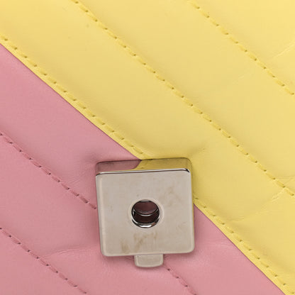 Gucci Calfskin Matelasse Diagonal Small GG Marmont Shoulder Bag Multicolor Pastel 11 of 11