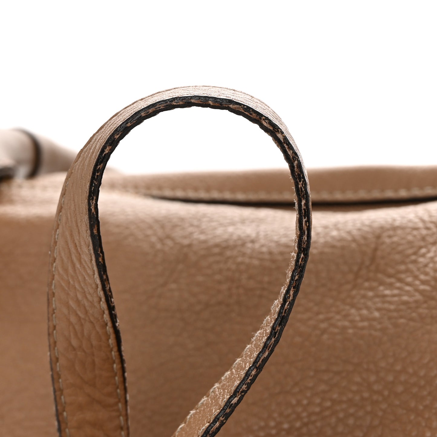 Calfskin Medium Marcie Satchel Light Tan