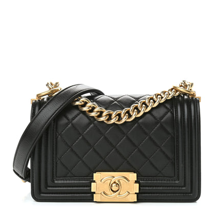 Chanel Calfskin Quilted Small Boy Flap Black 1 of 9