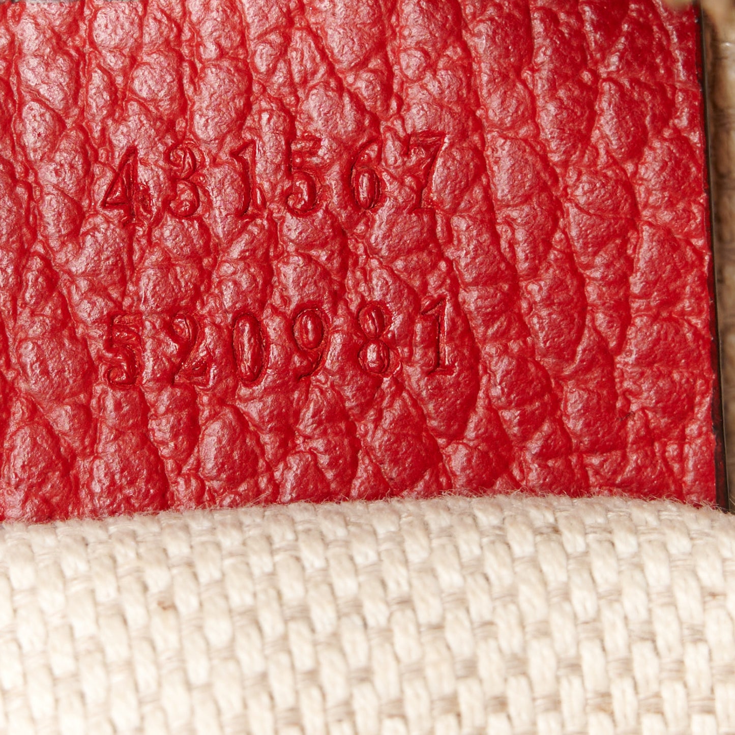 Dollar Calfskin Bi-Color Small Soho Disco Bag New Rosette Hibiscus Red