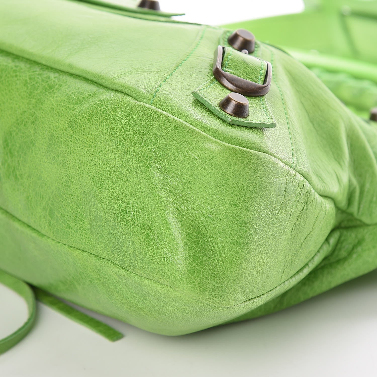 Balenciaga Agneau Classic Hardware First Apple Green 451763