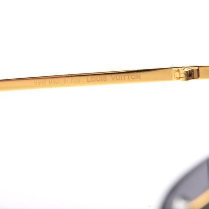 Louis Vuitton Metal Rimless Sunglasses Z0223U Gold 6 of 7