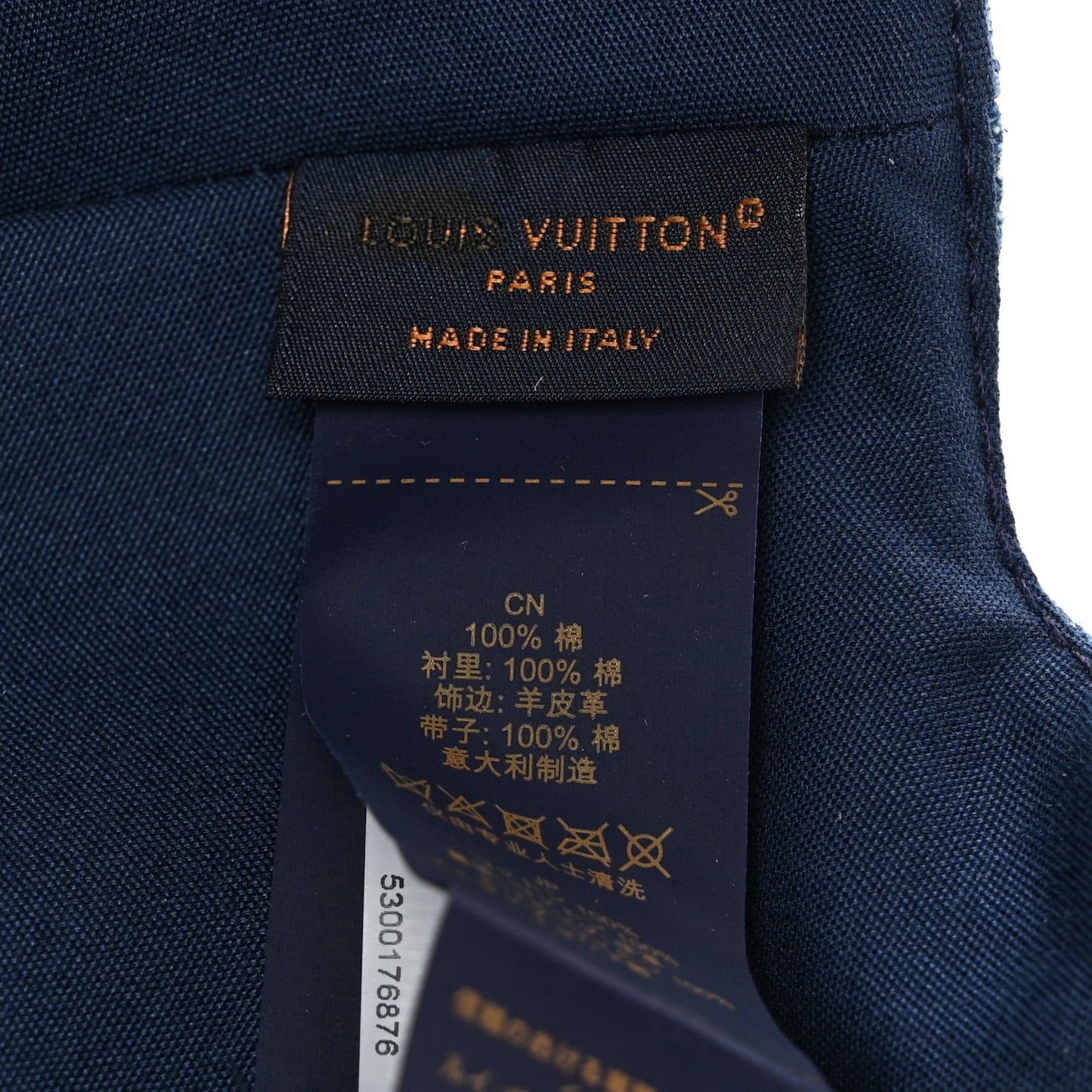 Monogram Denim LV Remix Cap Blue