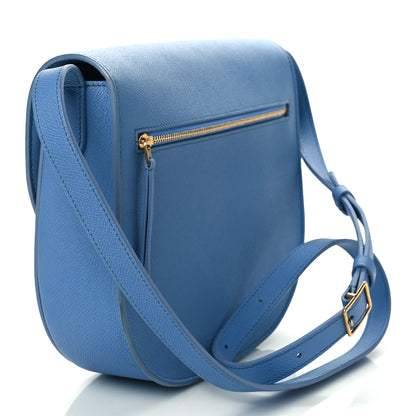Celine Grained Calfskin Medium Trotteur Porcelain 3 of 10