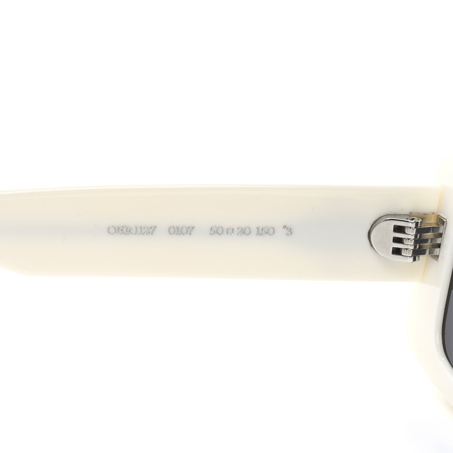 Off-White Acetate Arthur Square Sunglasses OBR1127 White 6 of 7