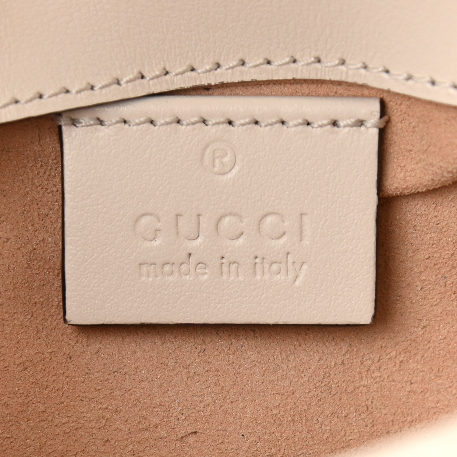 Gucci Calfskin Matelasse Super Mini GG Marmont Shoulder Bag White 6 of 11