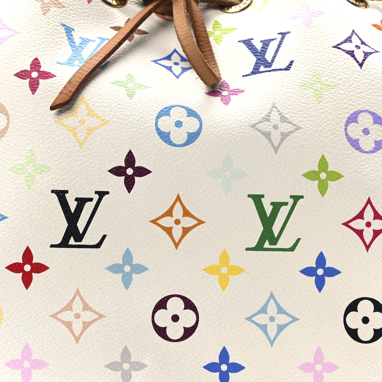 Louis Vuitton Monogram Multicolor Petit Noe White 7 of 9