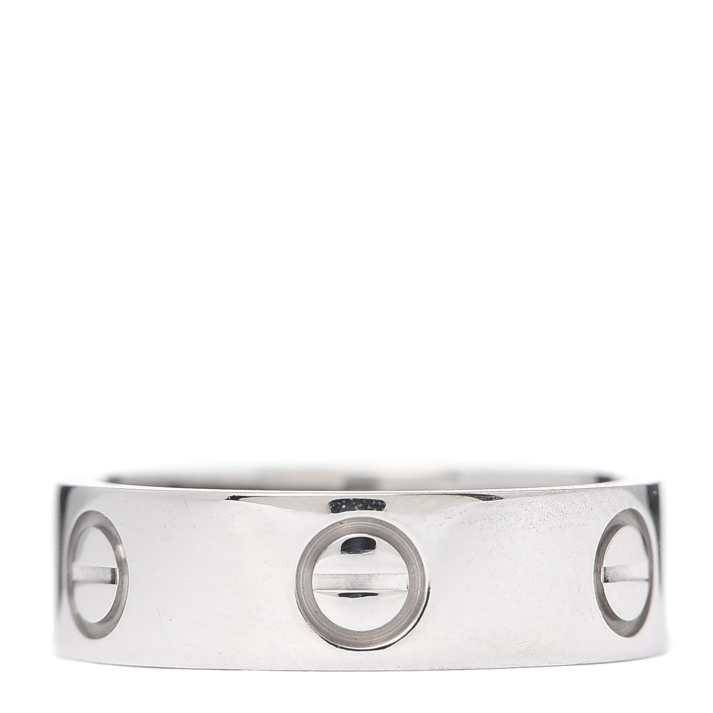 18K White Gold 5.5mm LOVE Ring 51 5.75
