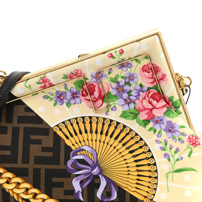 Fendi X VERSACE Silk Fendace FF Fans Small Fendi First Tobacco Moro Black Multicolor 8 of 8