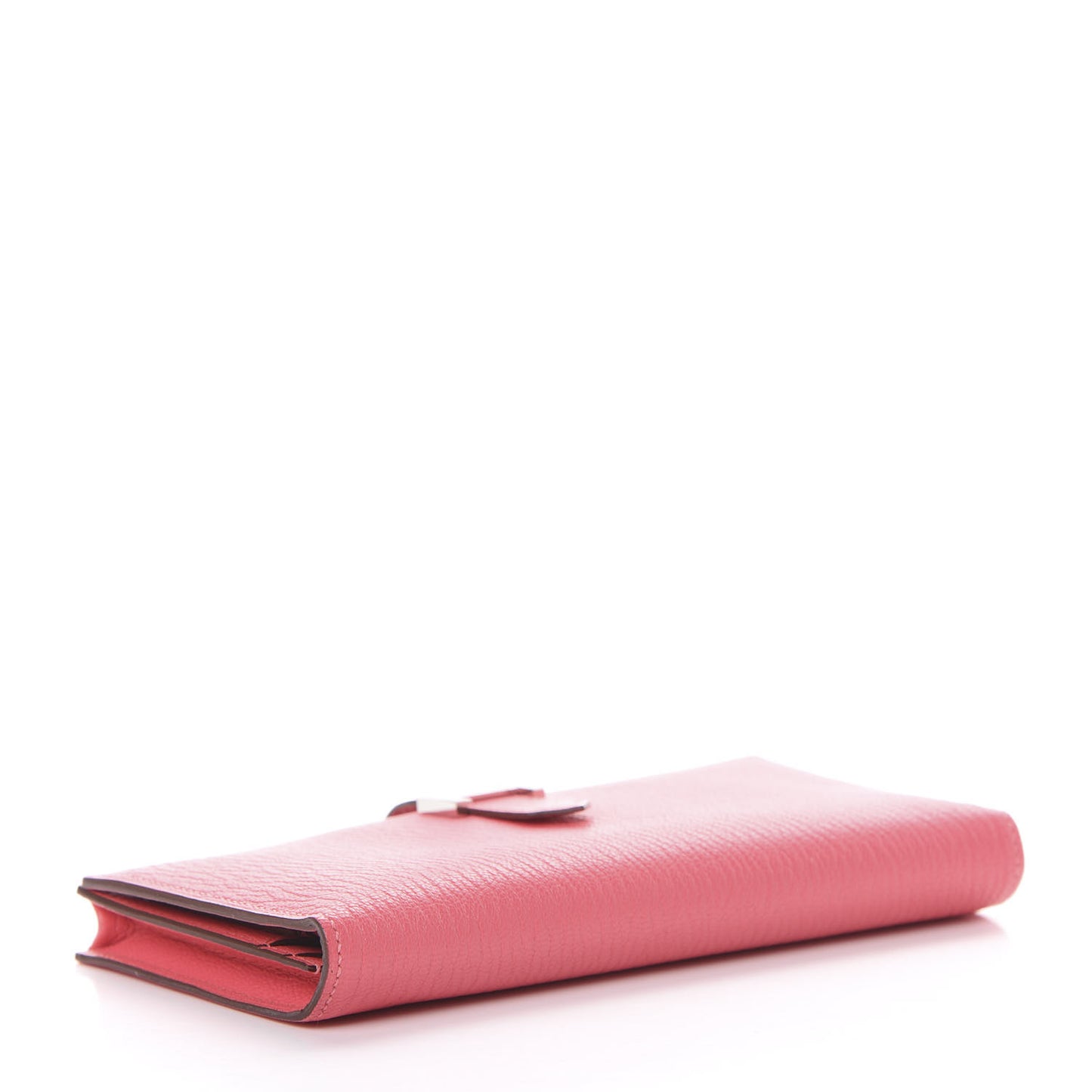 Chevre Mysore Bearn Gusset Wallet Rose Lipstick