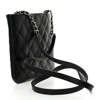 Chanel Lambskin Quilted Crossbody Bag Black 3 of 10