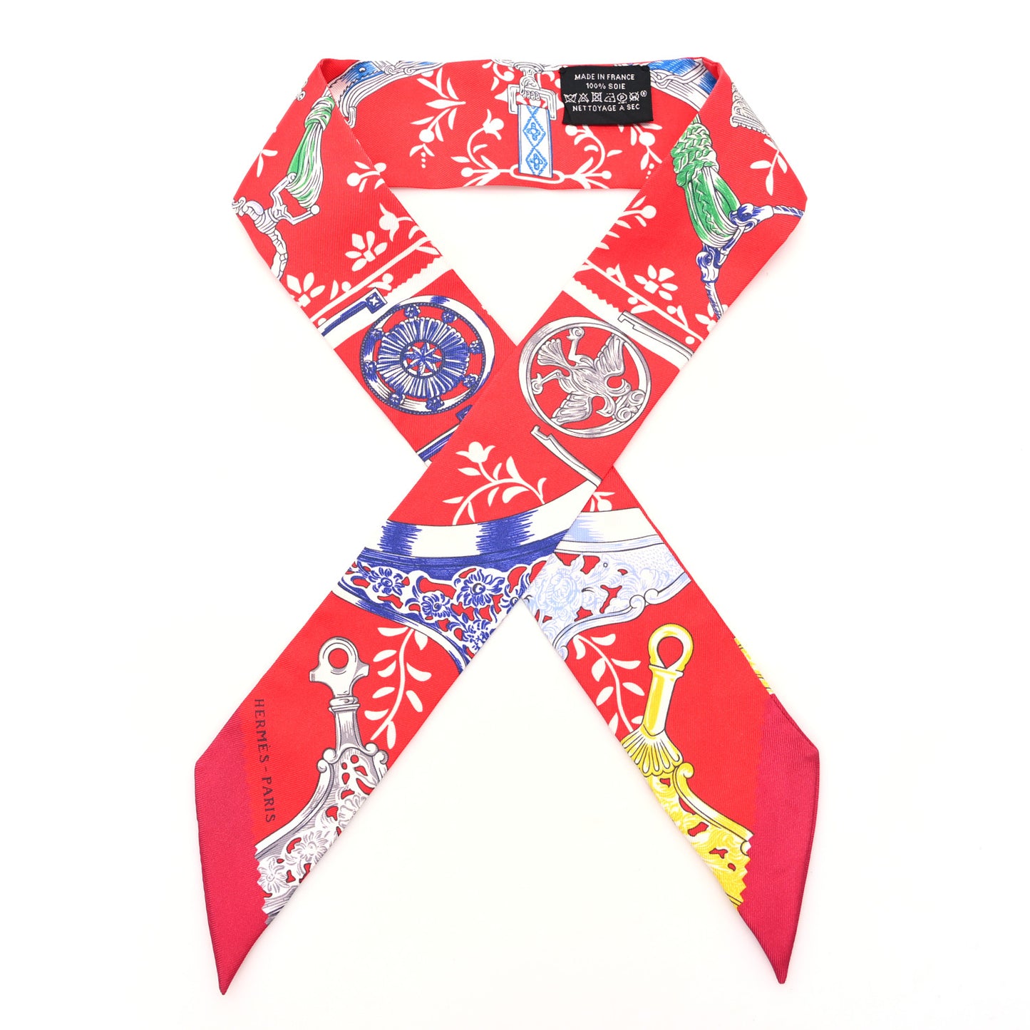 Silk Etriers Remix Twilly Rouge Vert Jaune