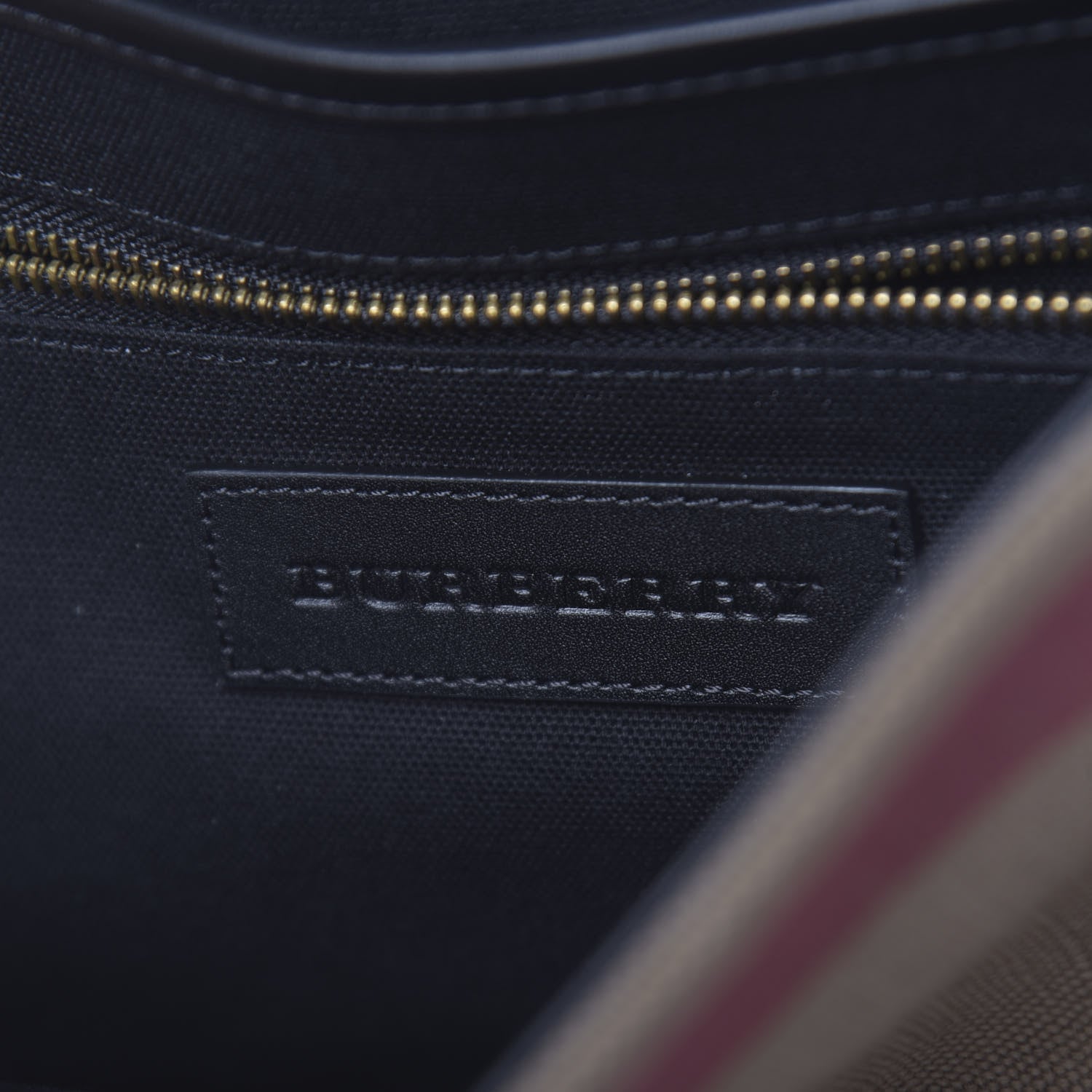 Burberry Canvas Mega Check Large Baildon Messenger Bag Black 6 of 11