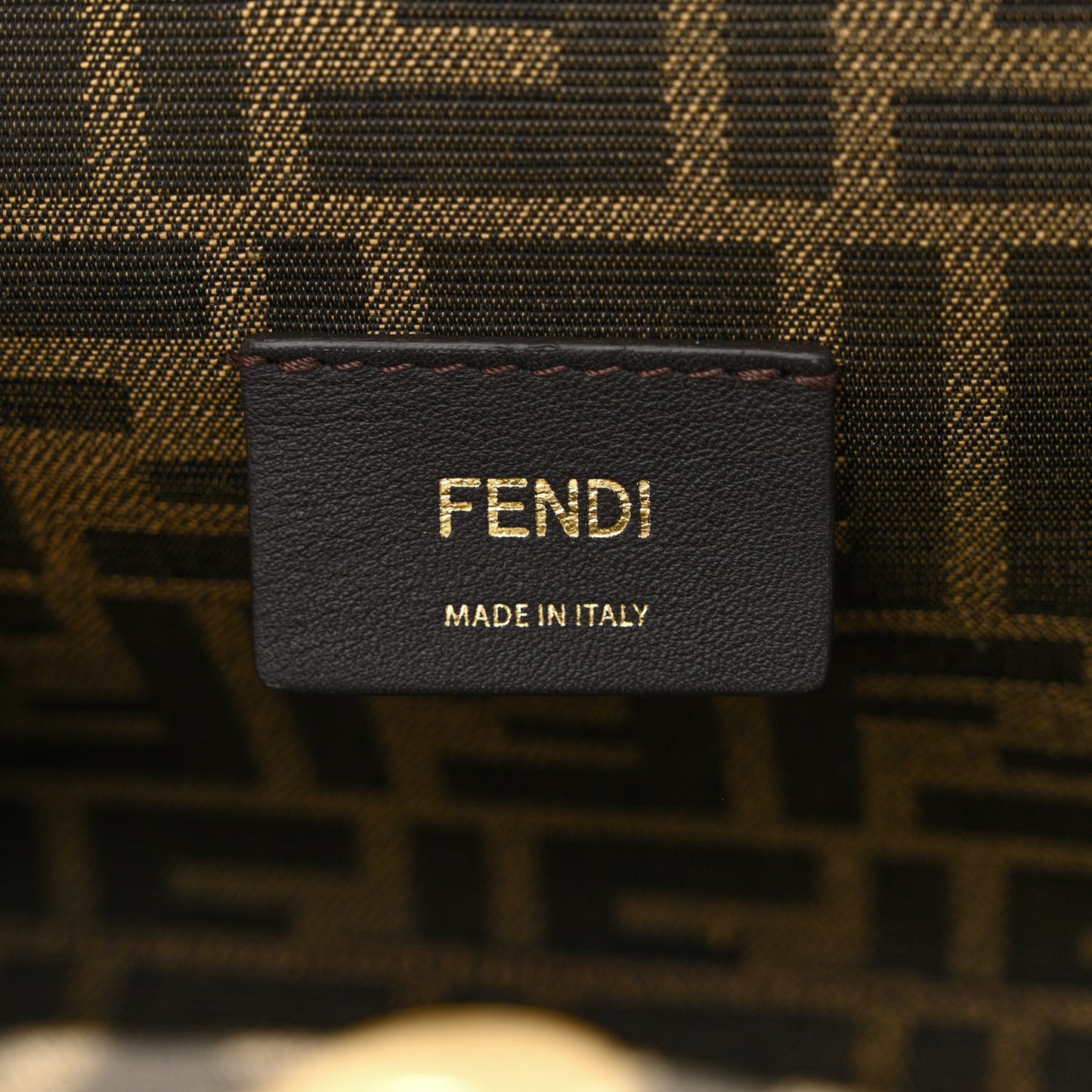 Shiny Nappa Small Fendi First Sand