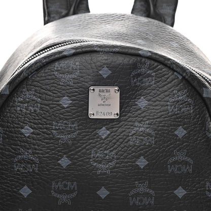MCM Visetos Medium Side Studs Stark Backpack Black 8 of 10