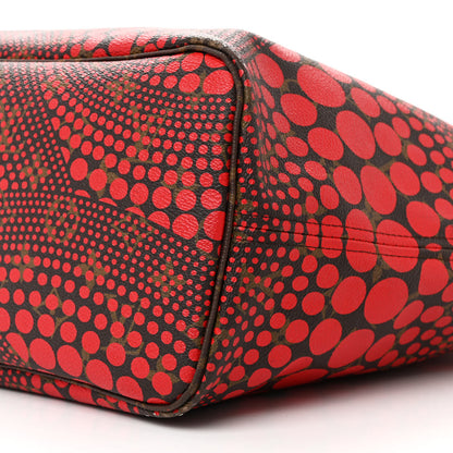 Louis Vuitton Monogram Kusama Waves Neverfull MM Red 9 of 10